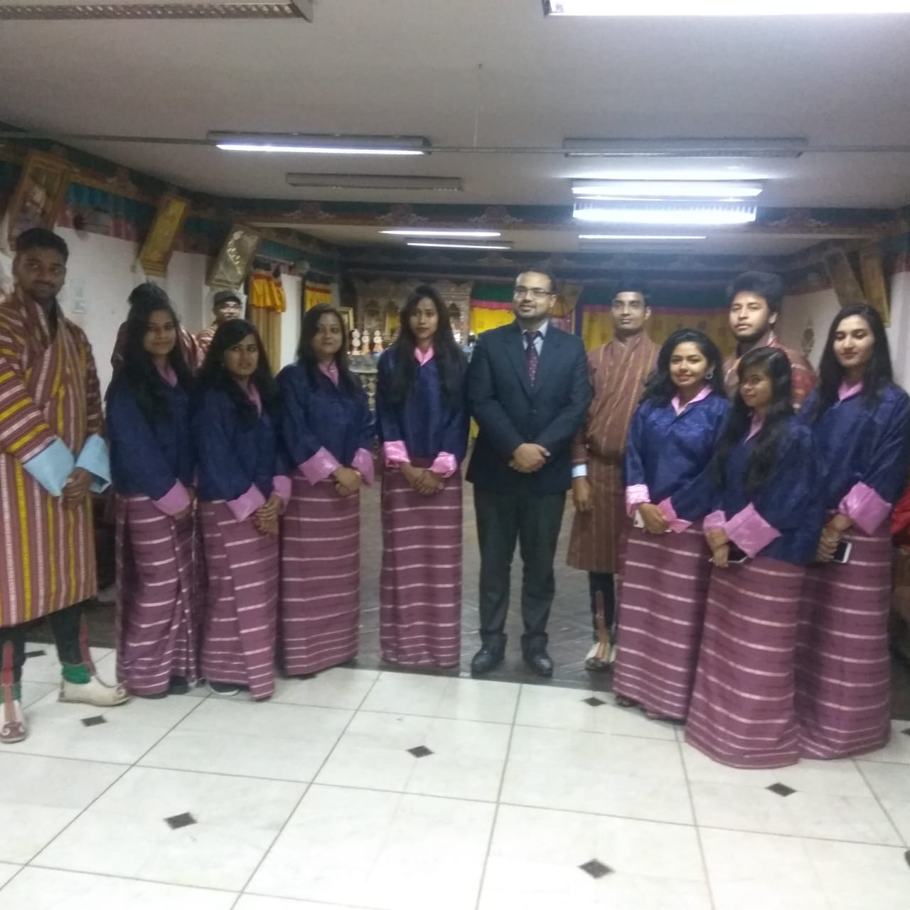 BHUTAN TRIP:STUDENTS INTERACTED WITH THE ART & CULTURE OF BHUTAN