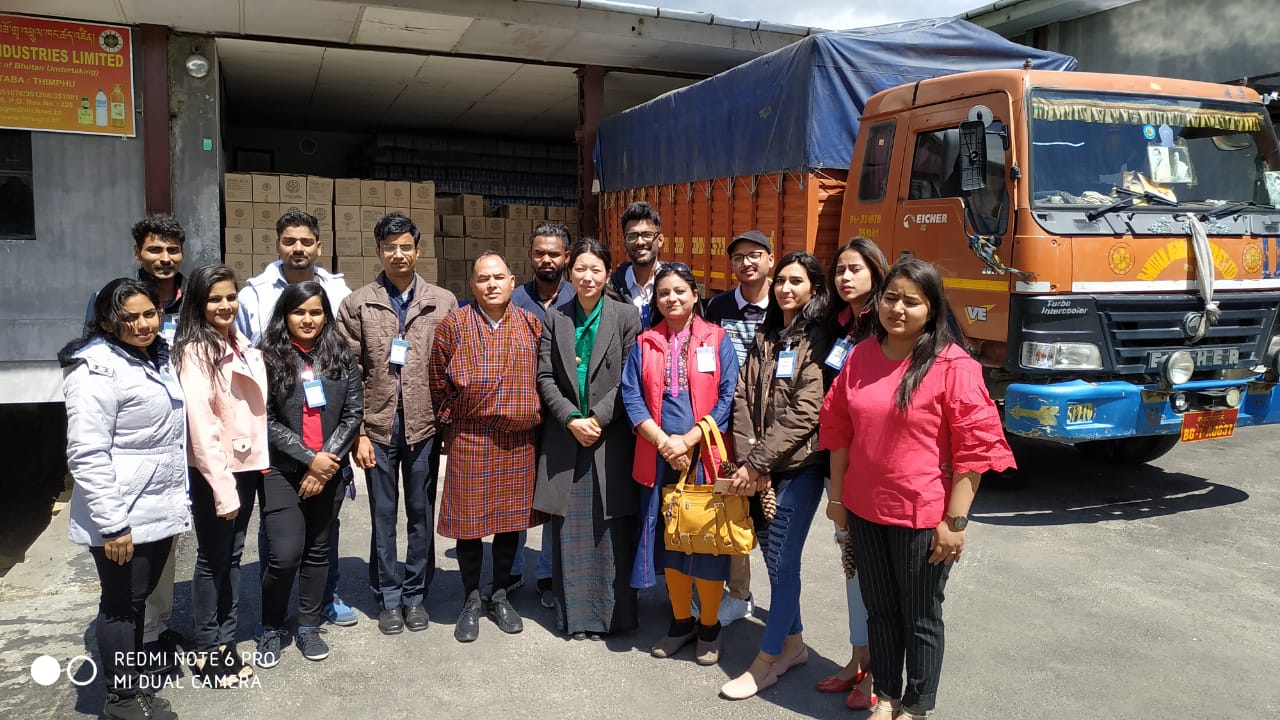 BHUTAN TRIP:STUDENTS VISITED AGRO INDUSTRY