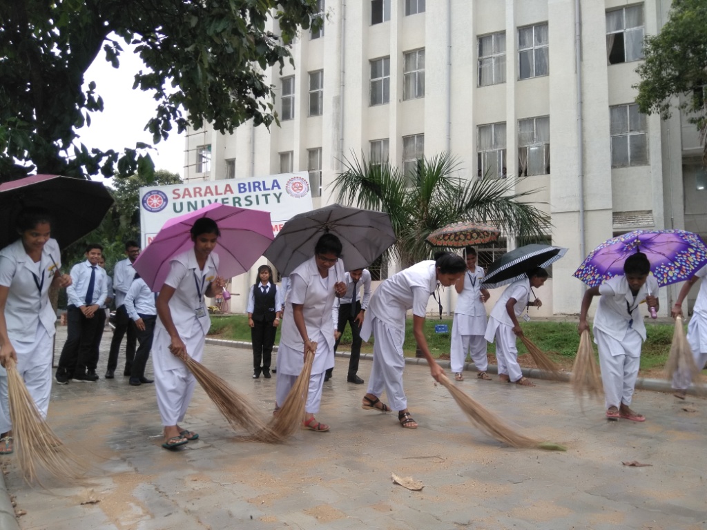 NSS - Swachhata Pakhwara organised by SBU On 13.08.2019