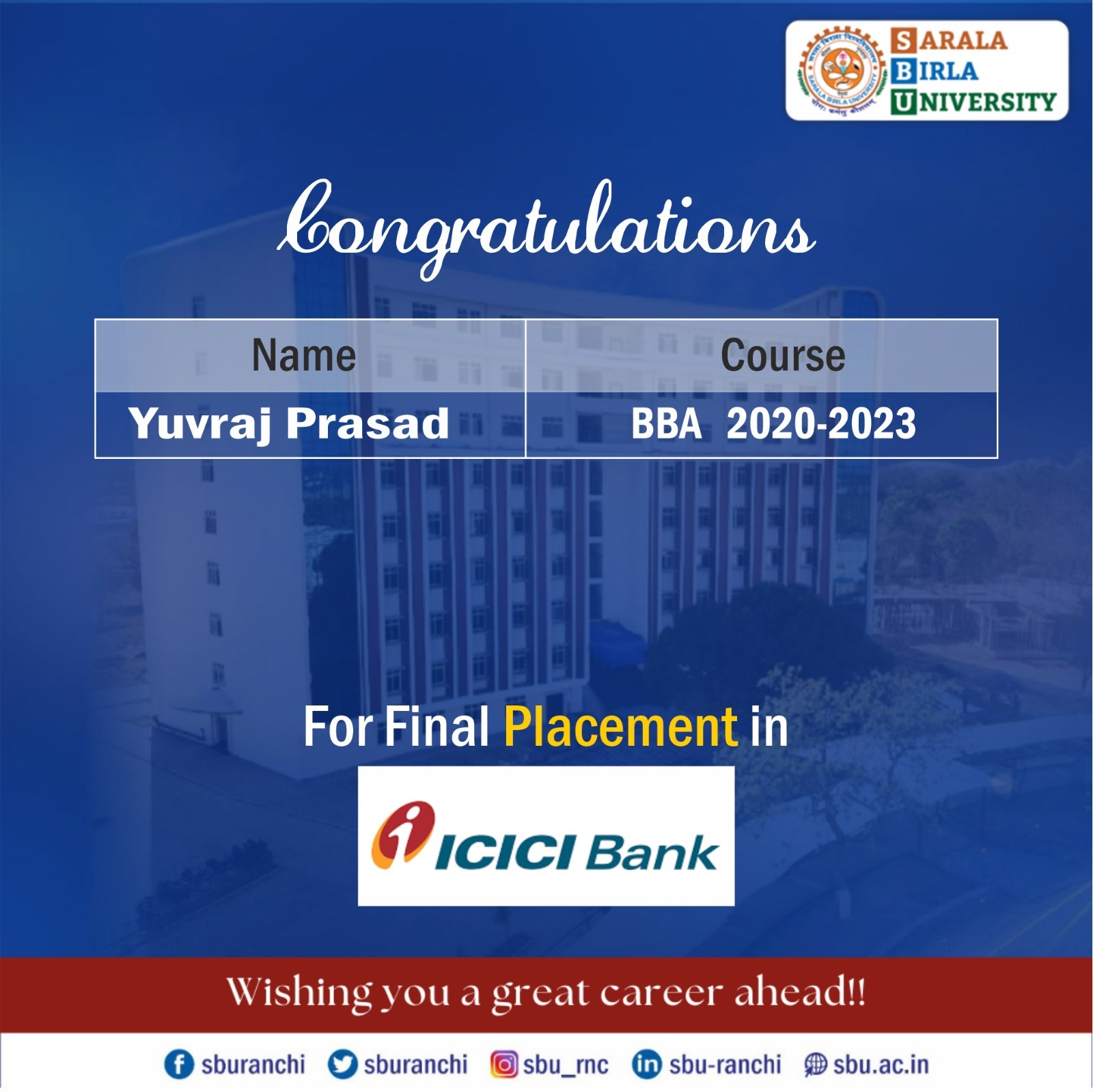 sbu campus placement